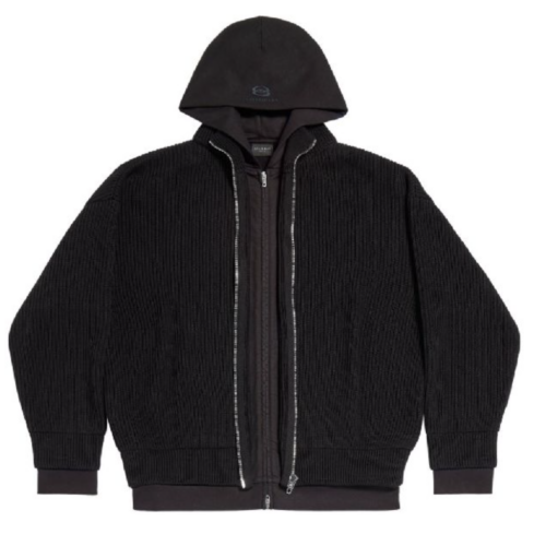 발렌시아가[Balenciaga] 3D 스포츠 아이콘 스플라이스 후드집업